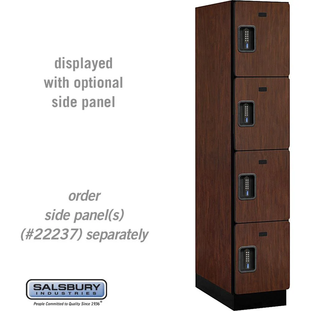 15" Wide Four Tier Designer Wood Locker - 1 Wide - 6 Feet High - 24" Deep by Salsbury - Image 28
