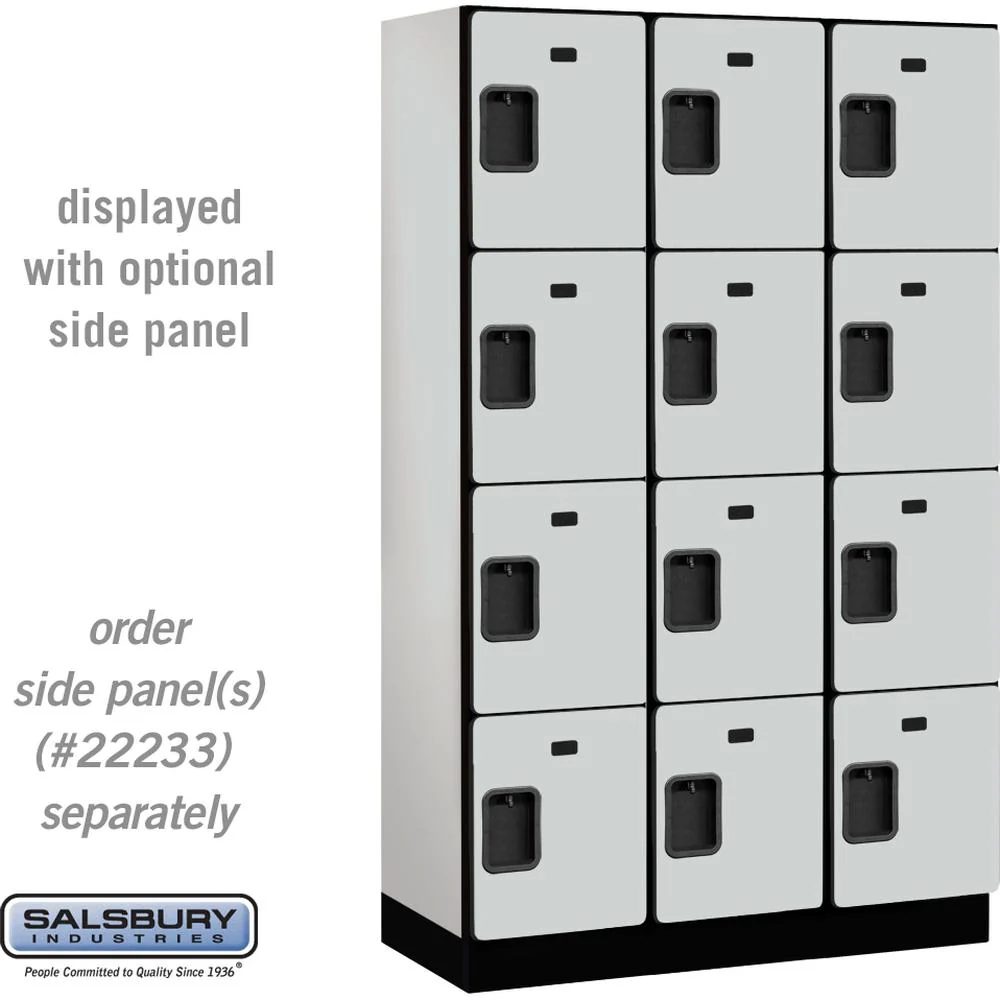 15" Wide Four Tier Designer Wood Locker - 3 Wide - 6 Feet High - 18" Deep by Salsbury - Image 22
