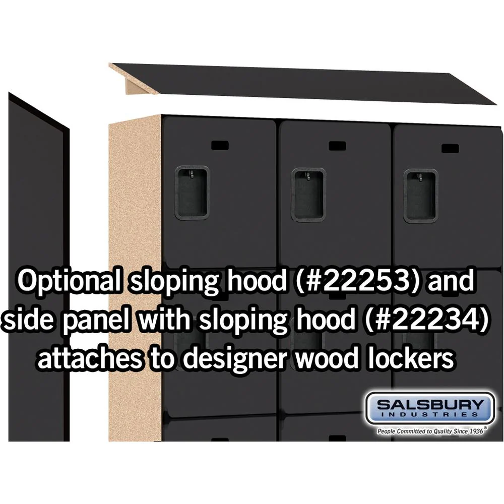 15" Wide Four Tier Designer Wood Locker - 3 Wide - 6 Feet High - 18" Deep by Salsbury - Image 6
