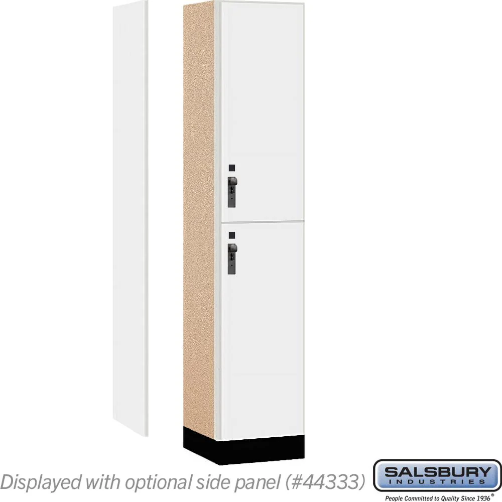 15" Wide Premier Wood Locker - Double Tier-1 Wide - 6 Feet High - 18" Deep by Salsbury - Image 2