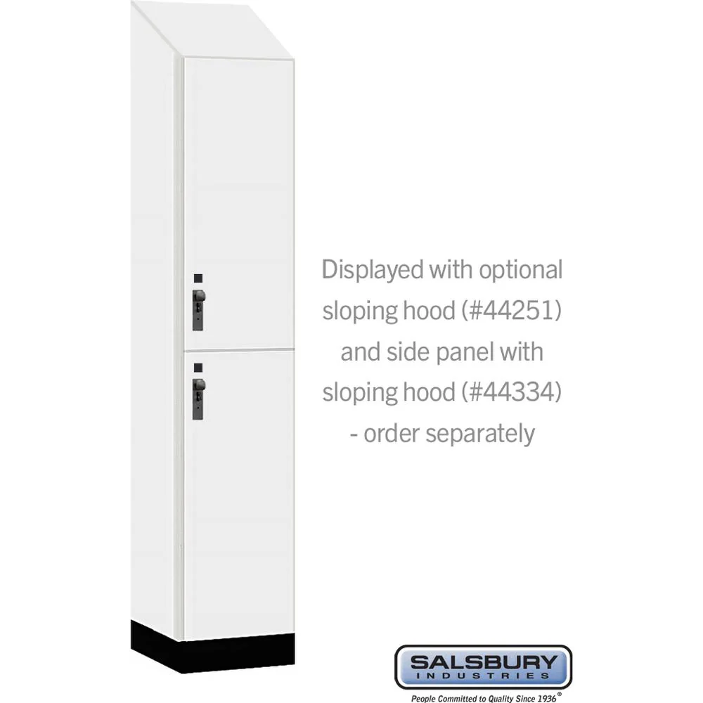 15" Wide Premier Wood Locker - Double Tier-1 Wide - 6 Feet High - 18" Deep by Salsbury - Image 7