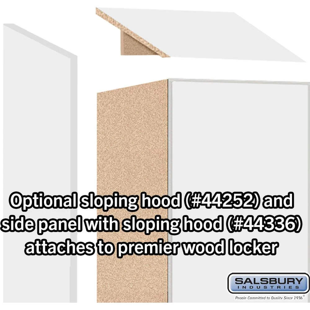 15" Wide Premier Wood Locker - Double Tier-1 Wide - 6 Feet High - 21" Deep by Salsbury - Image 6