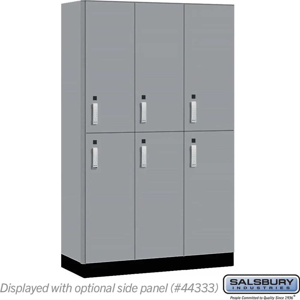 15" Wide Premier Wood Locker - Double Tier-3 Wide - 6 Feet High - 18" Deep by Salsbury - Image 41