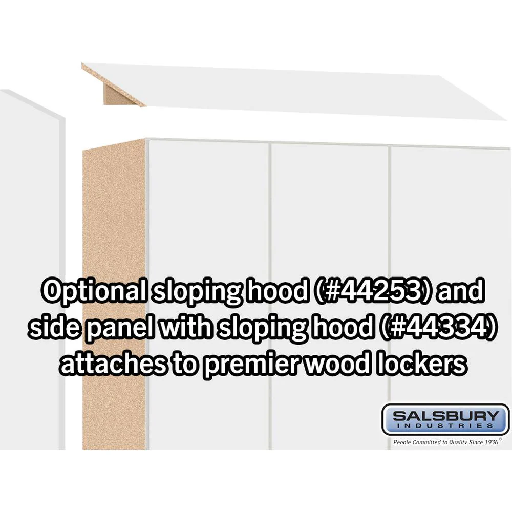 15" Wide Premier Wood Locker - Double Tier-3 Wide - 6 Feet High - 18" Deep by Salsbury - Image 6
