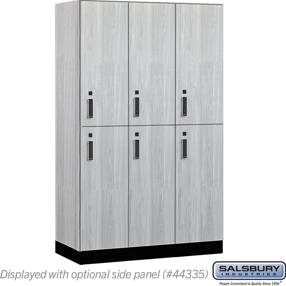 15" Wide Premier Wood Locker - Double Tier-3 Wide - 6 Feet High - 21" Deep by Salsbury - Image 26