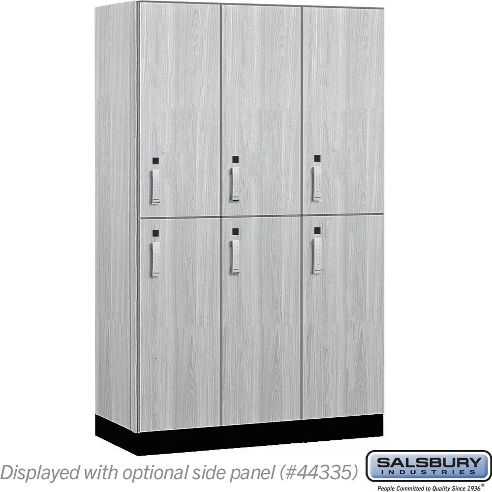 15" Wide Premier Wood Locker - Double Tier-3 Wide - 6 Feet High - 21" Deep by Salsbury - Image 29