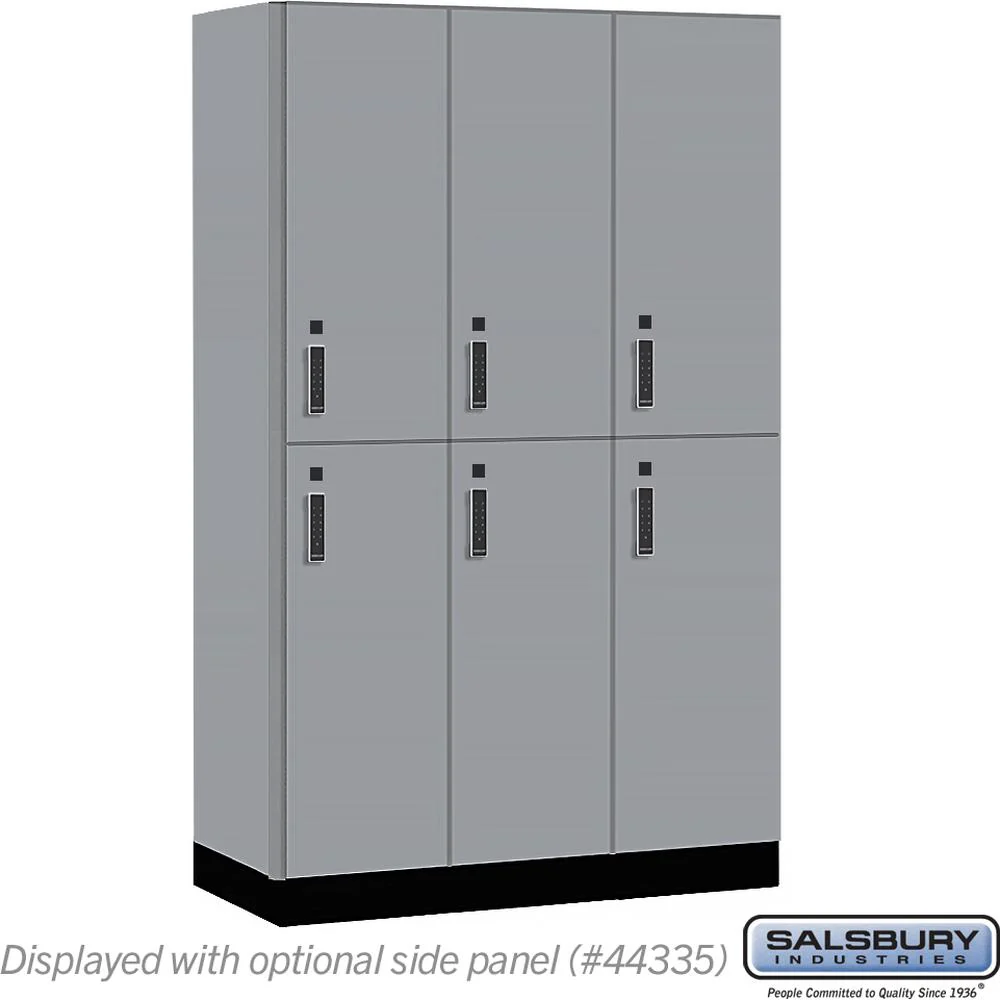 15" Wide Premier Wood Locker - Double Tier-3 Wide - 6 Feet High - 21" Deep by Salsbury - Image 38