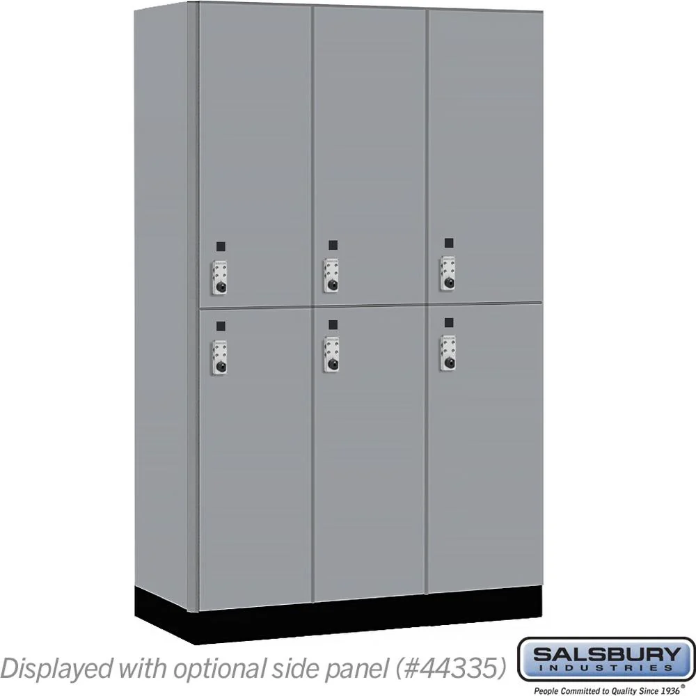 15" Wide Premier Wood Locker - Double Tier-3 Wide - 6 Feet High - 21" Deep by Salsbury - Image 42