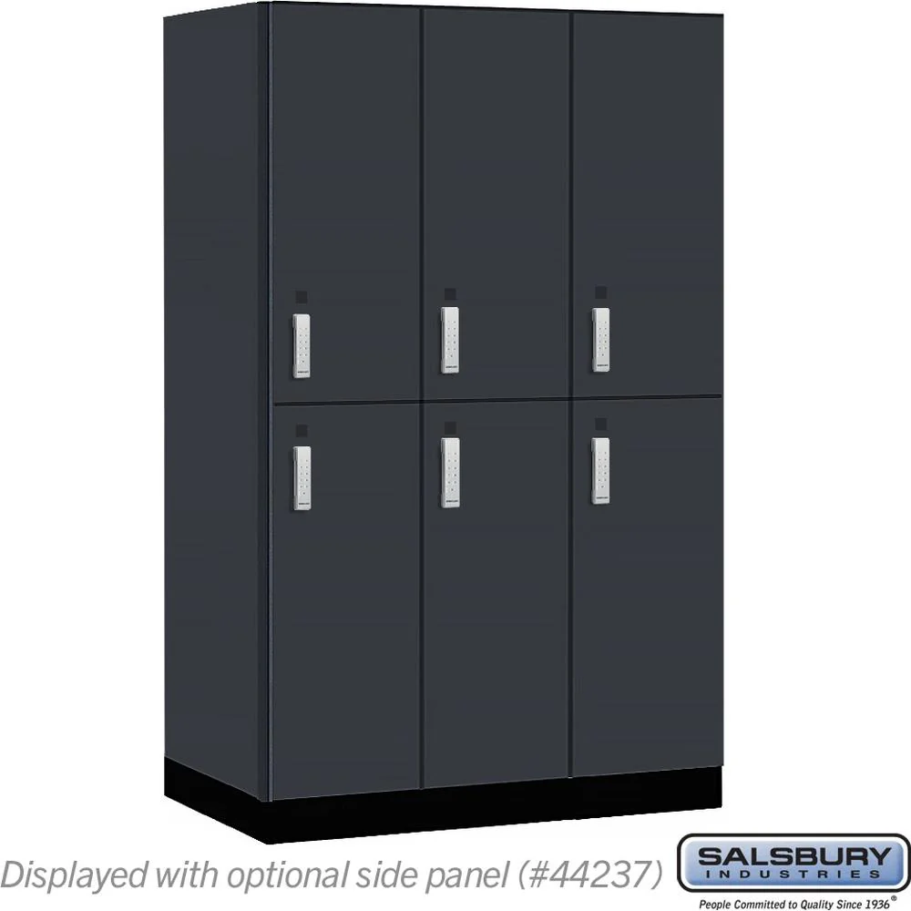 15" Wide Premier Wood Locker - Double Tier-3 Wide - 6 Feet High - 24" Deep by Salsbury - Image 17
