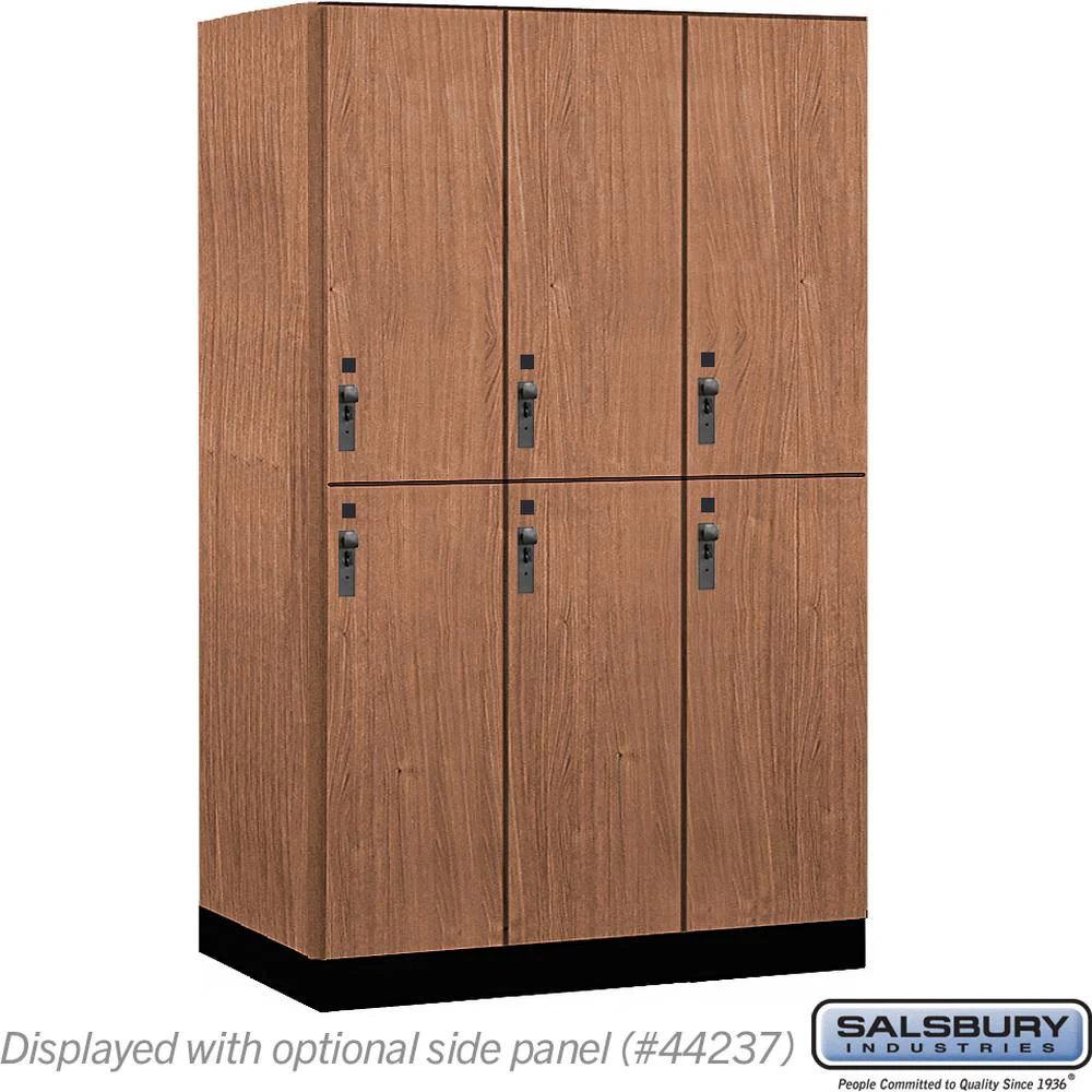 15" Wide Premier Wood Locker - Double Tier-3 Wide - 6 Feet High - 24" Deep by Salsbury - Image 19