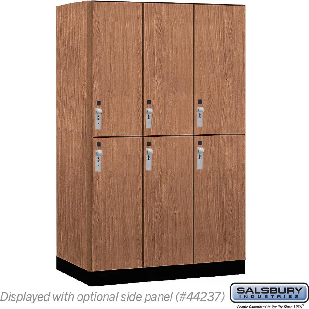 15" Wide Premier Wood Locker - Double Tier-3 Wide - 6 Feet High - 24" Deep by Salsbury - Image 22