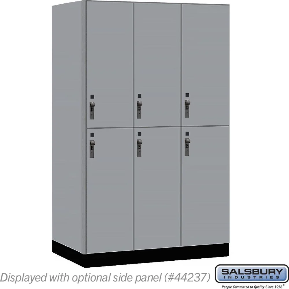 15" Wide Premier Wood Locker - Double Tier-3 Wide - 6 Feet High - 24" Deep by Salsbury - Image 37