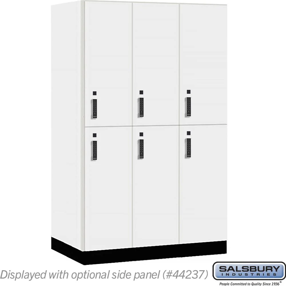 15" Wide Premier Wood Locker - Double Tier-3 Wide - 6 Feet High - 24" Deep by Salsbury - Image 8