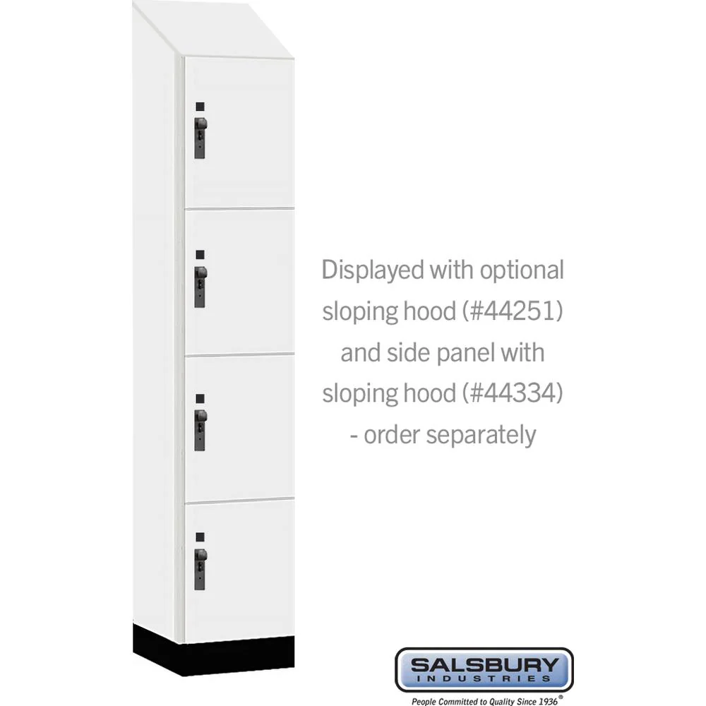 15" Wide Premier Wood Locker - Four Tier-1 Wide - 6 Feet High - 18" Deep by Salsbury - Image 7