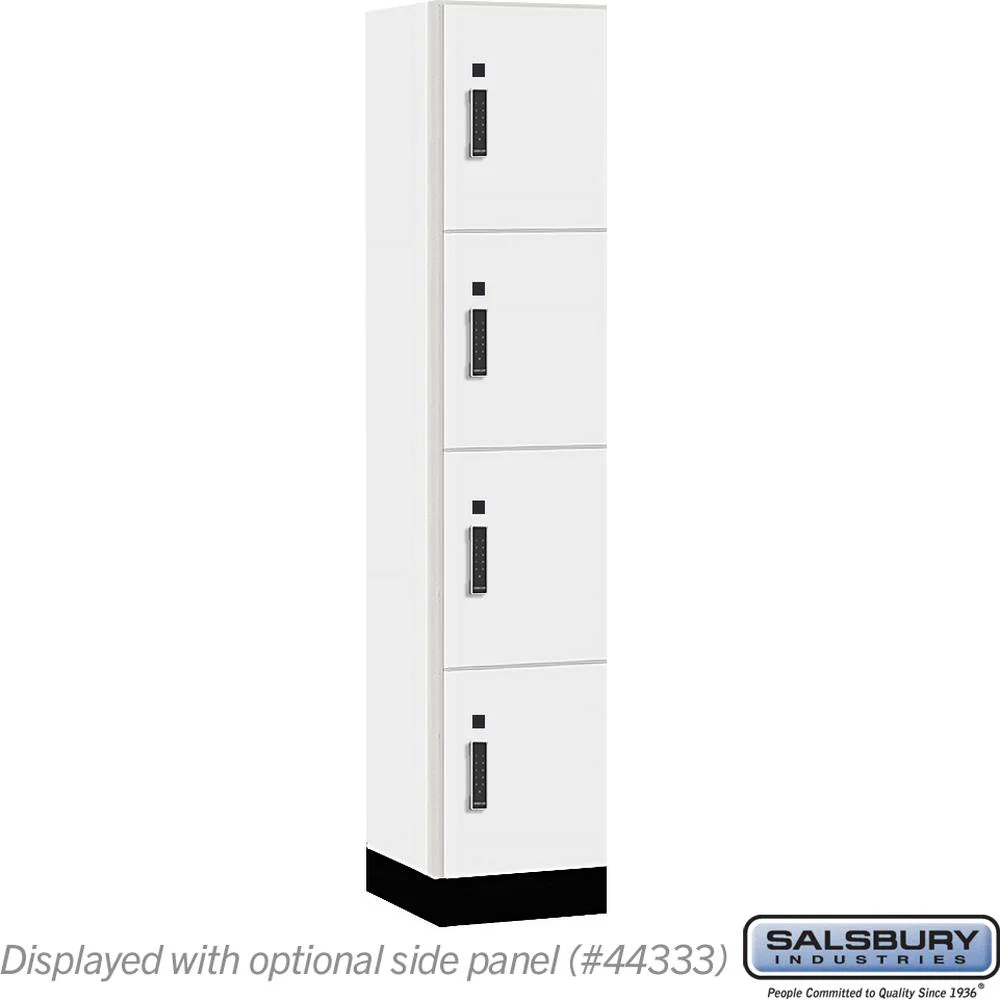 15" Wide Premier Wood Locker - Four Tier-1 Wide - 6 Feet High - 18" Deep by Salsbury - Image 8