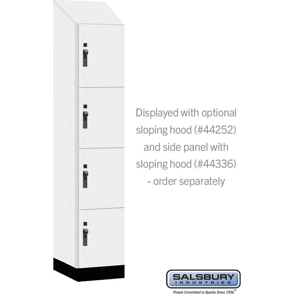 15" Wide Premier Wood Locker - Four Tier-1 Wide - 6 Feet High - 21" Deep by Salsbury - Image 7
