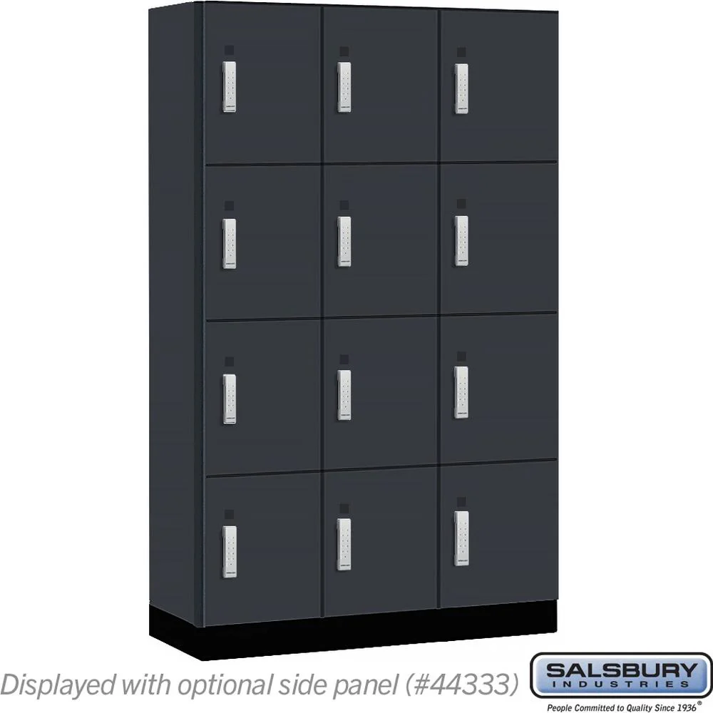 15" Wide Premier Wood Locker - Four Tier-3 Wide - 6 Feet High - 18" Deep by Salsbury - Image 17