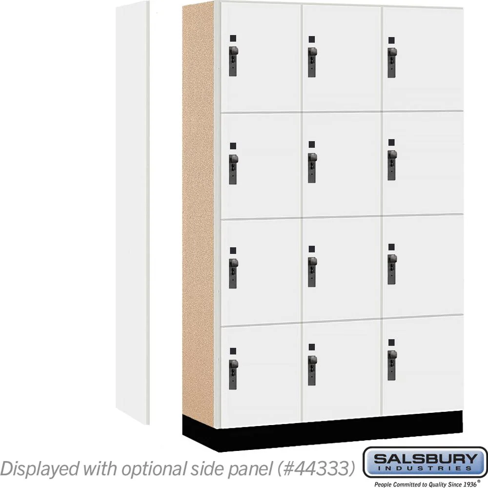15" Wide Premier Wood Locker - Four Tier-3 Wide - 6 Feet High - 18" Deep by Salsbury - Image 2