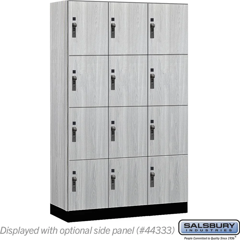 15" Wide Premier Wood Locker - Four Tier-3 Wide - 6 Feet High - 18" Deep by Salsbury - Image 25