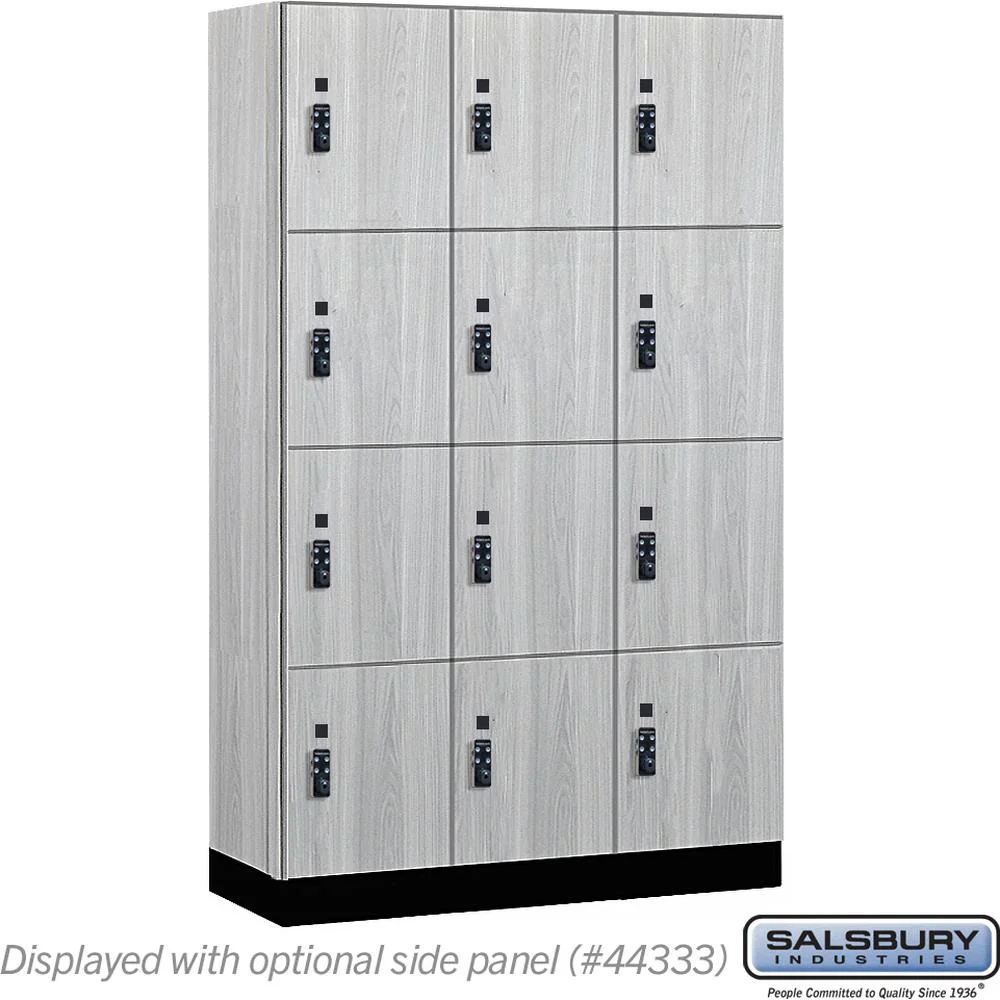15" Wide Premier Wood Locker - Four Tier-3 Wide - 6 Feet High - 18" Deep by Salsbury - Image 27