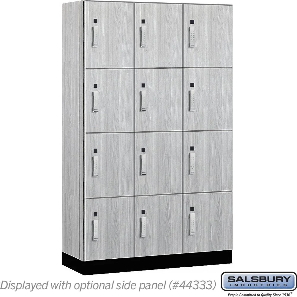 15" Wide Premier Wood Locker - Four Tier-3 Wide - 6 Feet High - 18" Deep by Salsbury - Image 29