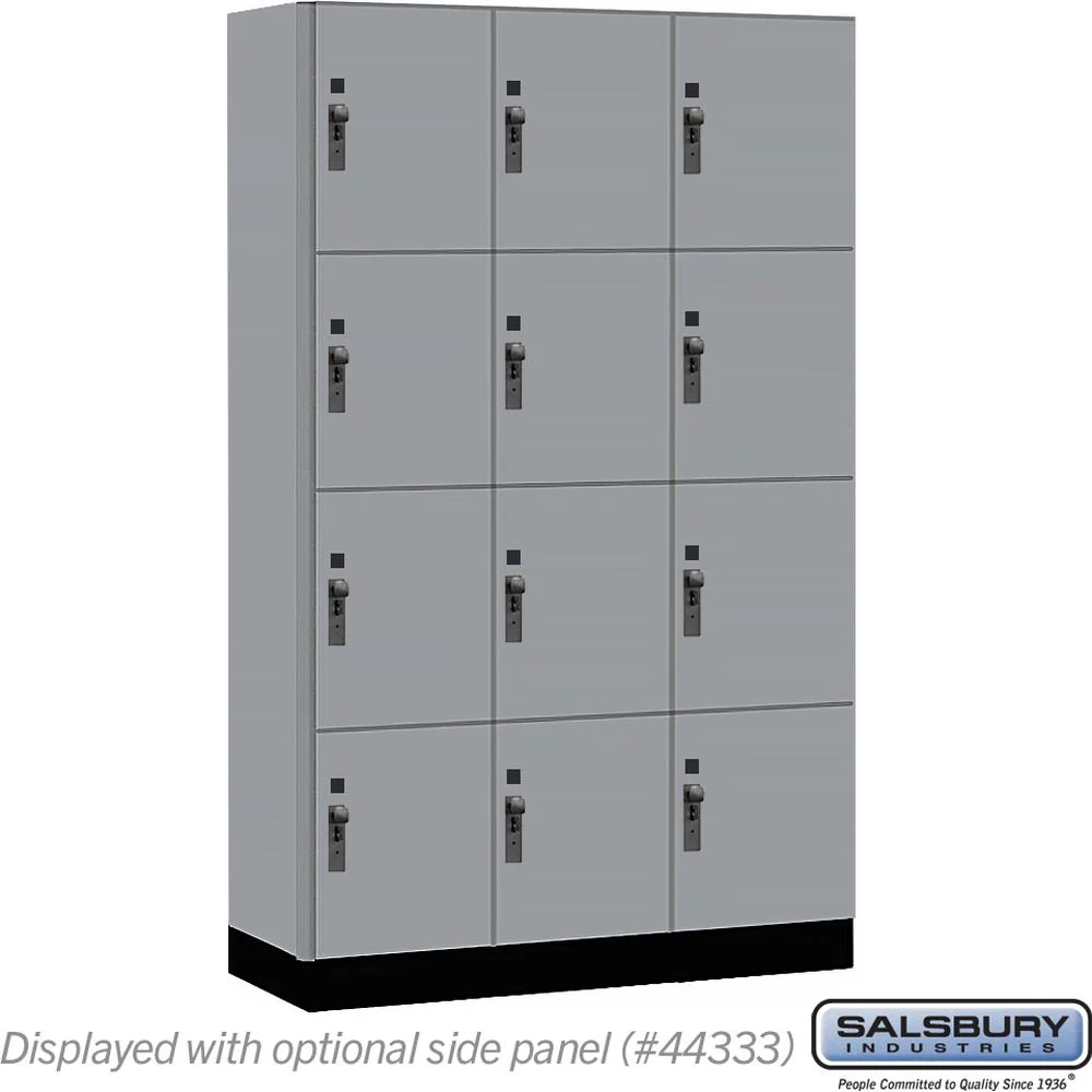 15" Wide Premier Wood Locker - Four Tier-3 Wide - 6 Feet High - 18" Deep by Salsbury - Image 37
