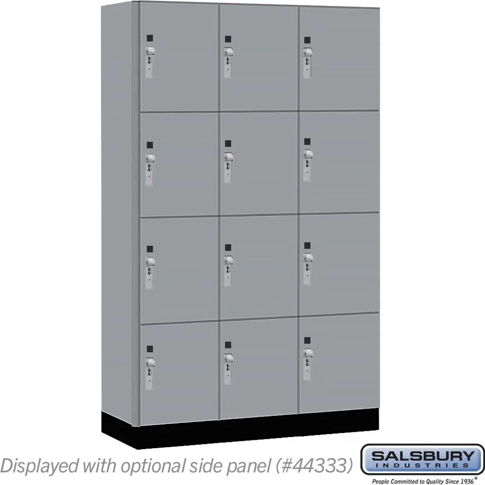 15" Wide Premier Wood Locker - Four Tier-3 Wide - 6 Feet High - 18" Deep by Salsbury - Image 40