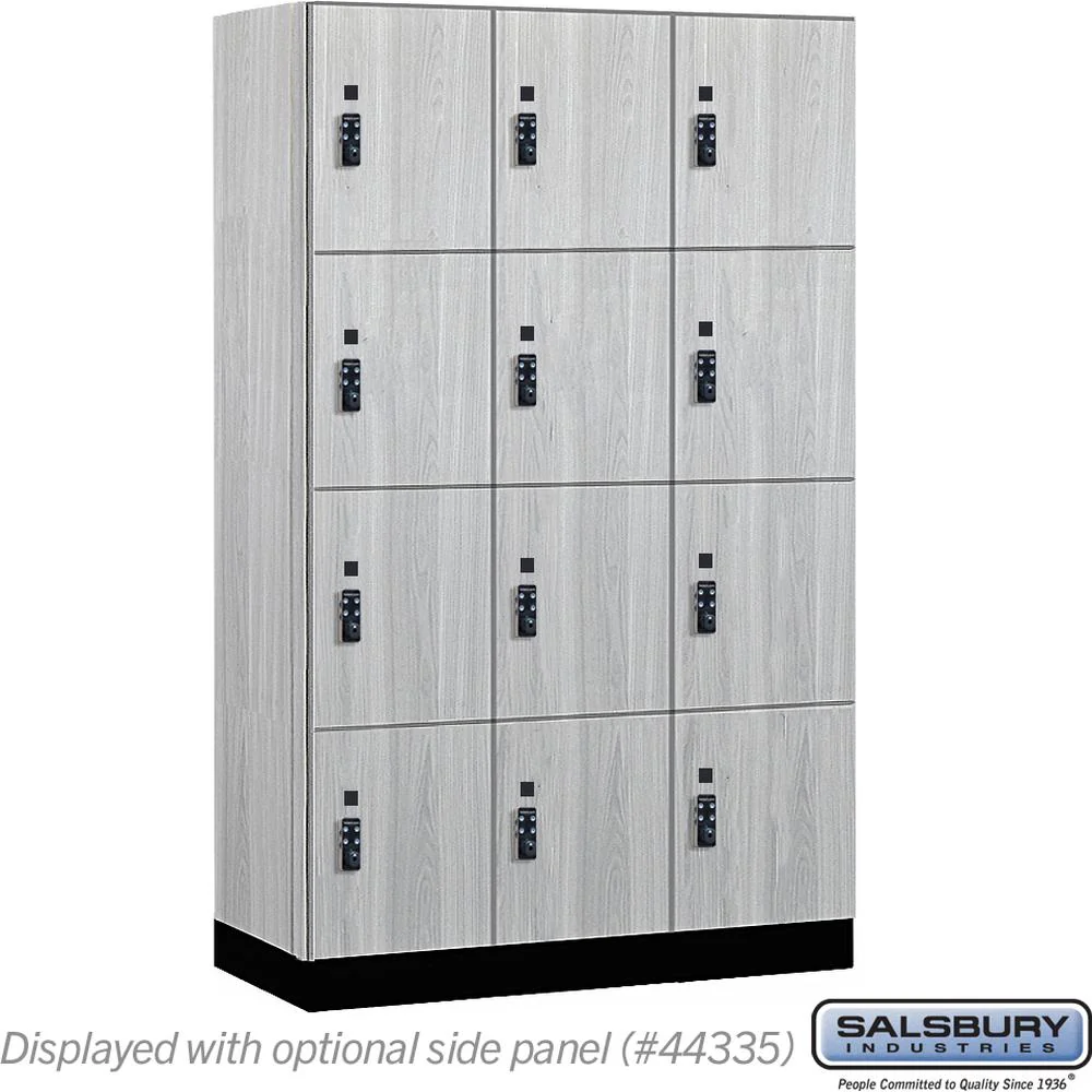 15" Wide Premier Wood Locker - Four Tier-3 Wide - 6 Feet High - 21" Deep by Salsbury - Image 27