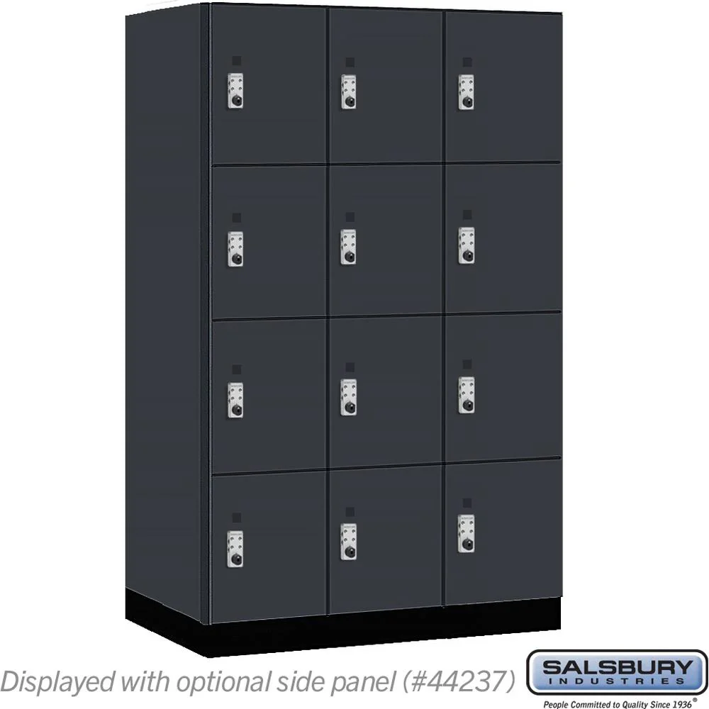 15" Wide Premier Wood Locker - Four Tier-3 Wide - 6 Feet High - 24" Deep by Salsbury - Image 18