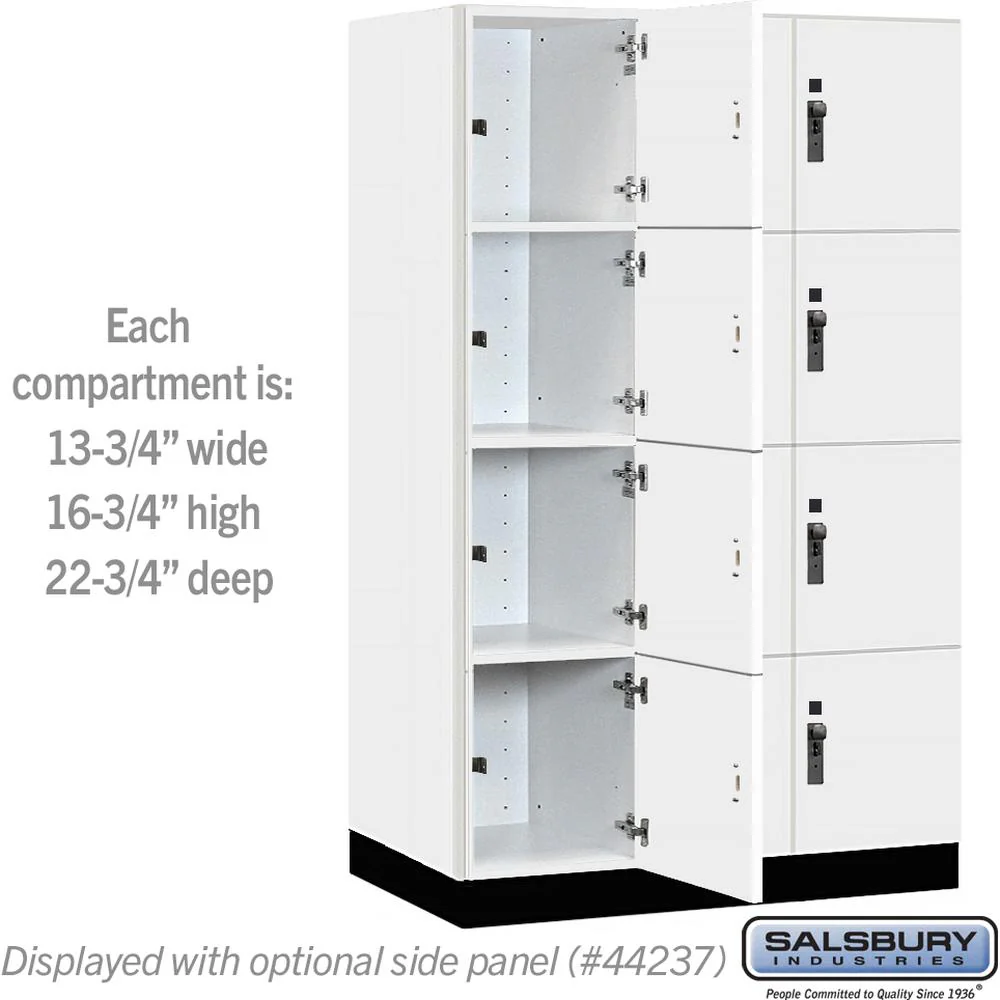 15" Wide Premier Wood Locker - Four Tier-3 Wide - 6 Feet High - 24" Deep by Salsbury - Image 3