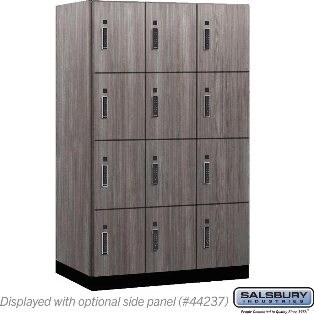 15" Wide Premier Wood Locker - Four Tier-3 Wide - 6 Feet High - 24" Deep by Salsbury - Image 32