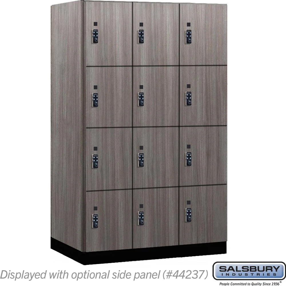 15" Wide Premier Wood Locker - Four Tier-3 Wide - 6 Feet High - 24" Deep by Salsbury - Image 33