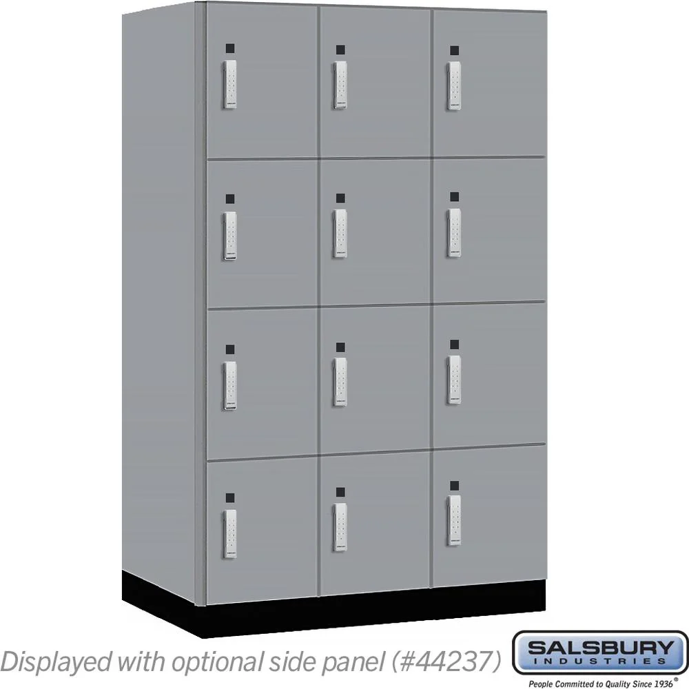 15" Wide Premier Wood Locker - Four Tier-3 Wide - 6 Feet High - 24" Deep by Salsbury - Image 41