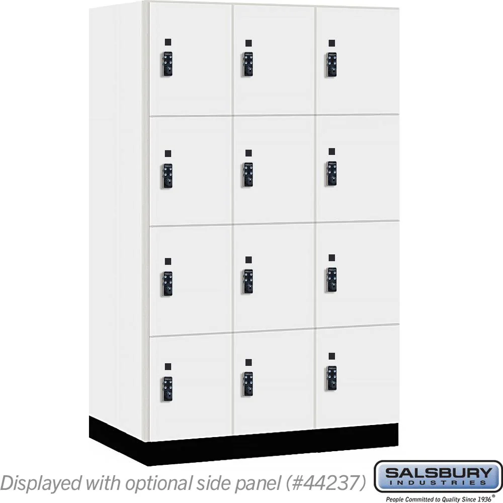 15" Wide Premier Wood Locker - Four Tier-3 Wide - 6 Feet High - 24" Deep by Salsbury - Image 9