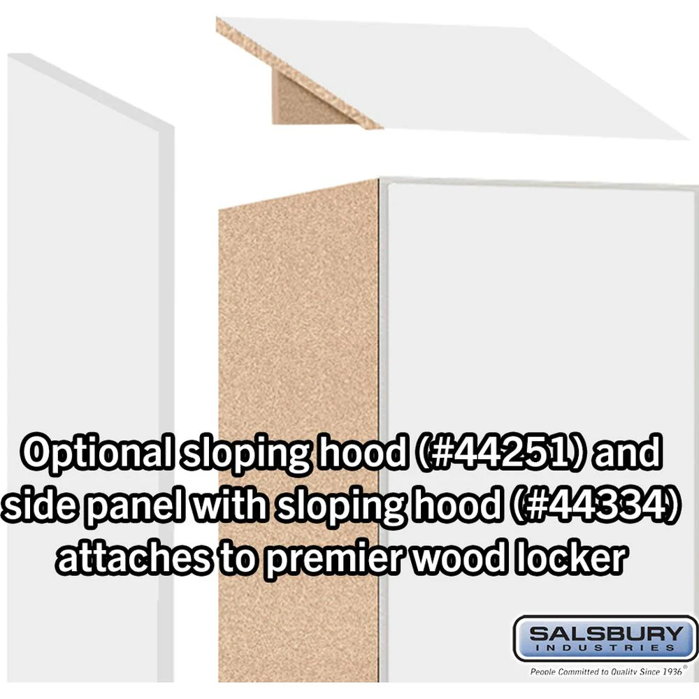 15" Wide Premier Wood Locker - Single Tier - 1 Wide - 6 Feet High - 18" Deep by Salsbury - Image 6