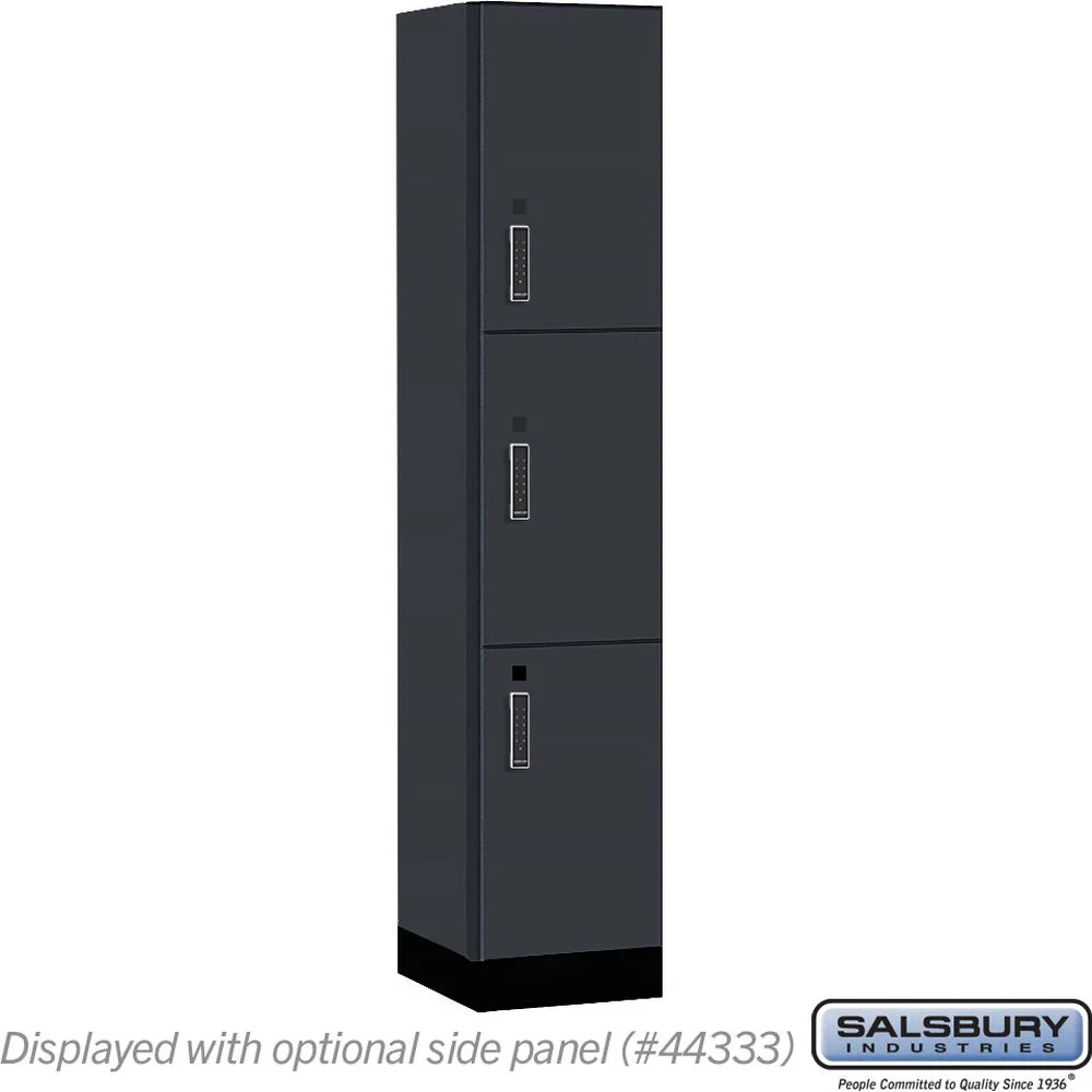 15" Wide Premier Wood Locker - Triple Tier-1 Wide - 6 Feet High - 18" Deep by Salsbury - Image 14
