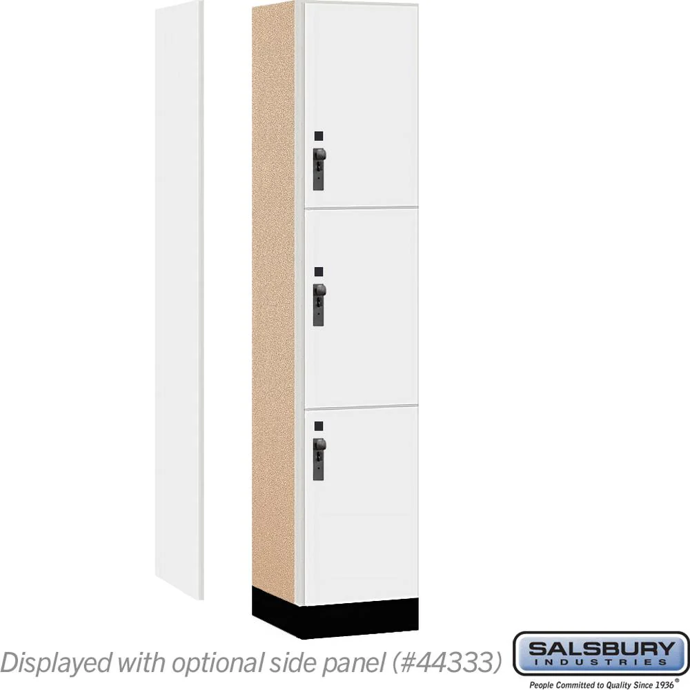 15" Wide Premier Wood Locker - Triple Tier-1 Wide - 6 Feet High - 18" Deep by Salsbury - Image 2