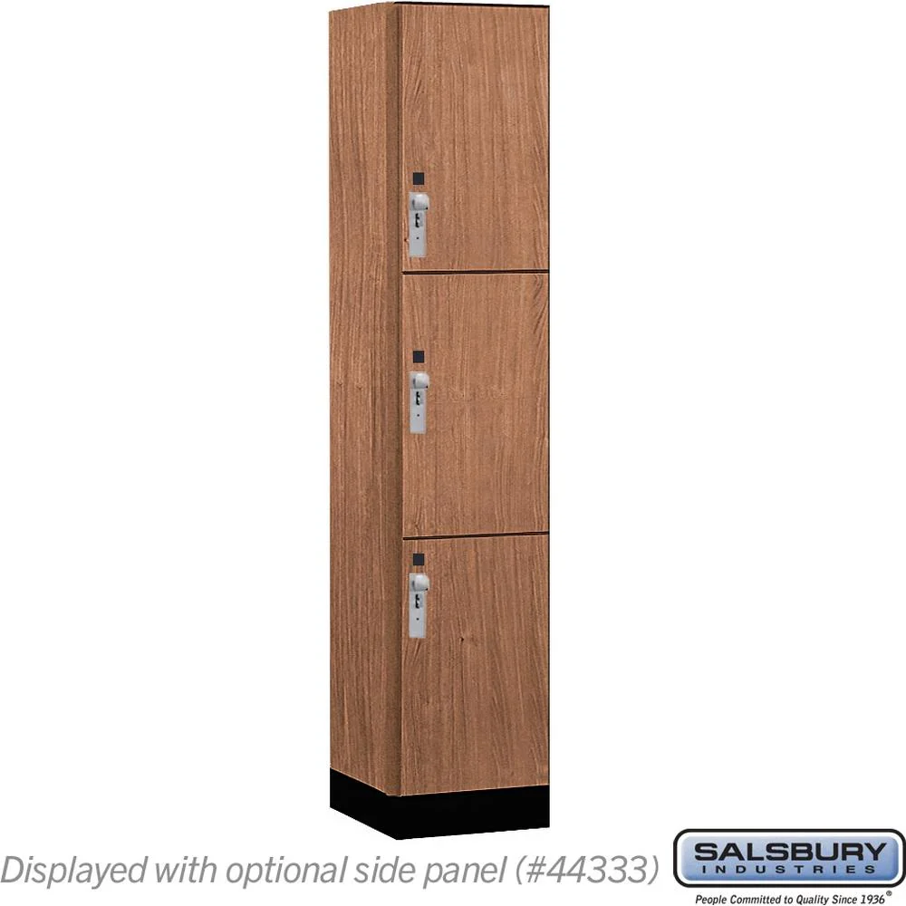 15" Wide Premier Wood Locker - Triple Tier-1 Wide - 6 Feet High - 18" Deep by Salsbury - Image 22