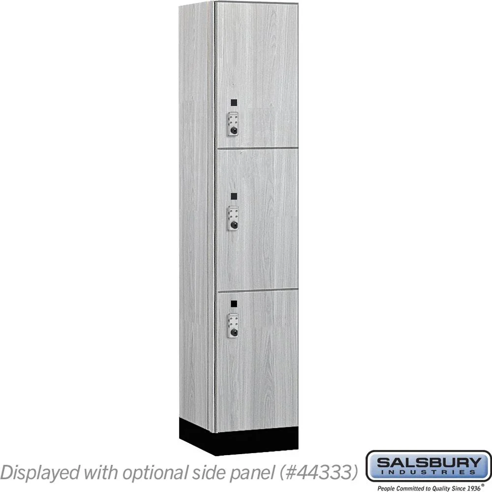 15" Wide Premier Wood Locker - Triple Tier-1 Wide - 6 Feet High - 18" Deep by Salsbury - Image 30