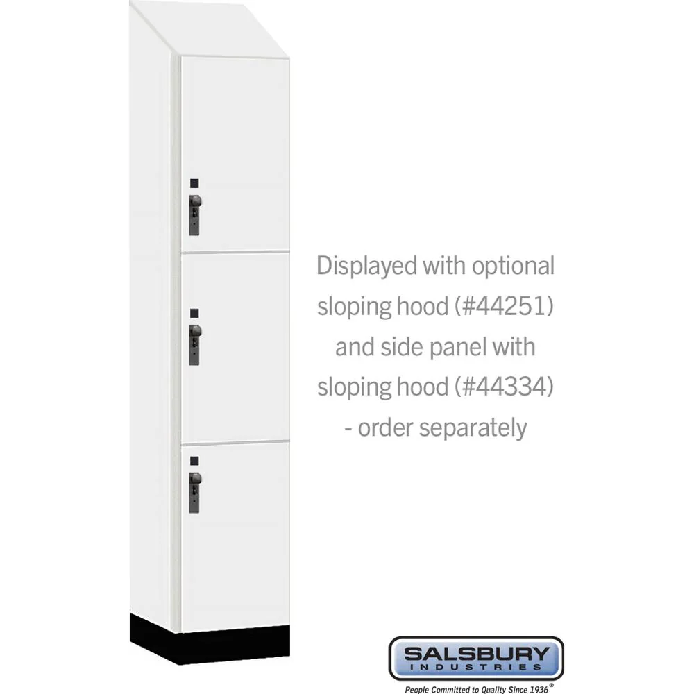 15" Wide Premier Wood Locker - Triple Tier-1 Wide - 6 Feet High - 18" Deep by Salsbury - Image 7