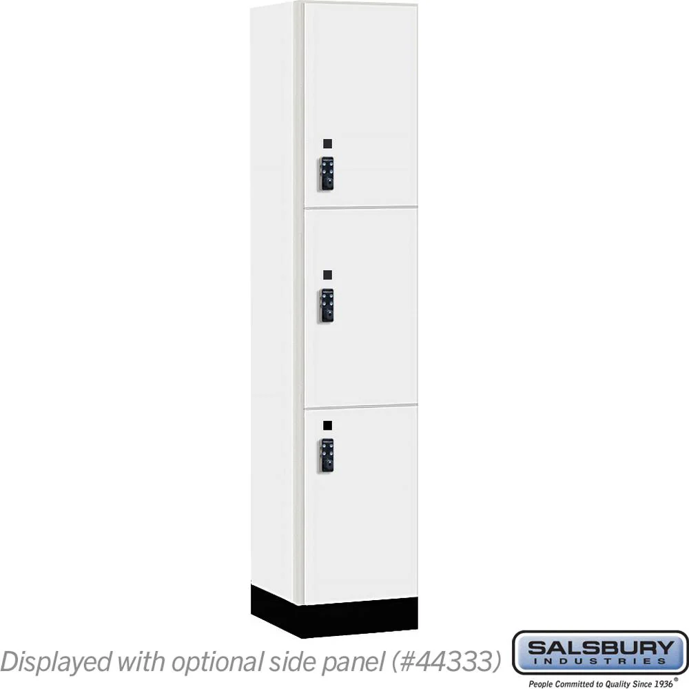 15" Wide Premier Wood Locker - Triple Tier-1 Wide - 6 Feet High - 18" Deep by Salsbury - Image 9