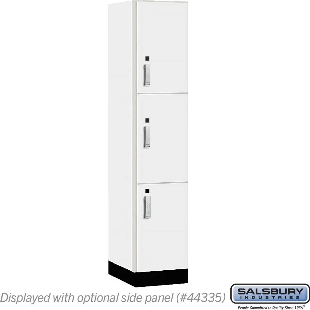 15" Wide Premier Wood Locker - Triple Tier-1 Wide - 6 Feet High - 21" Deep by Salsbury - Image 11