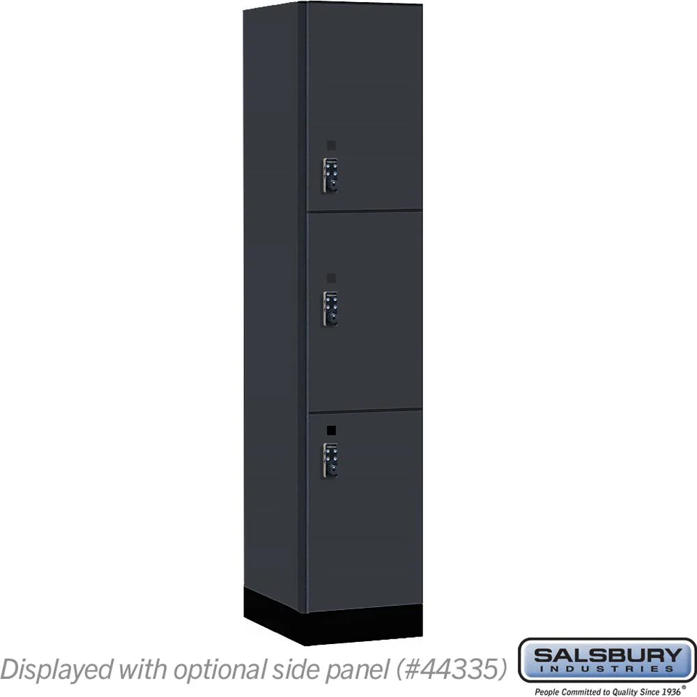 15" Wide Premier Wood Locker - Triple Tier-1 Wide - 6 Feet High - 21" Deep by Salsbury - Image 15