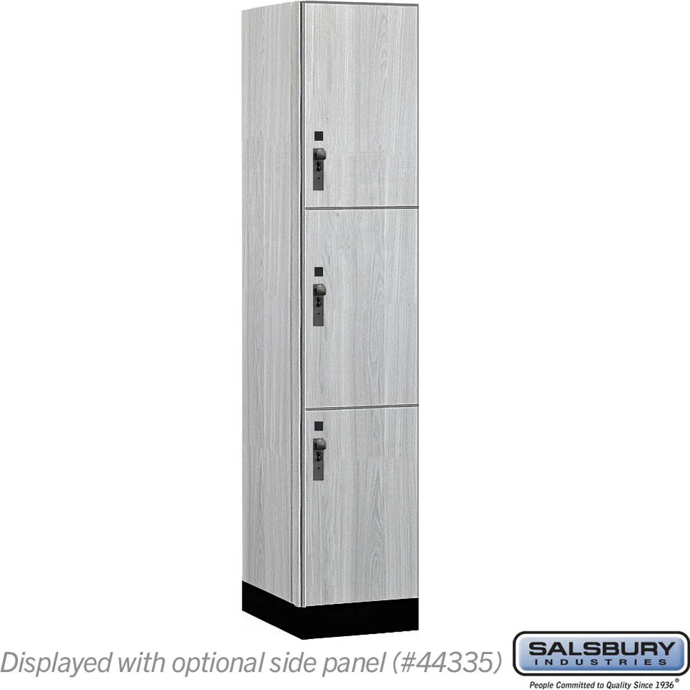 15" Wide Premier Wood Locker - Triple Tier-1 Wide - 6 Feet High - 21" Deep by Salsbury - Image 25