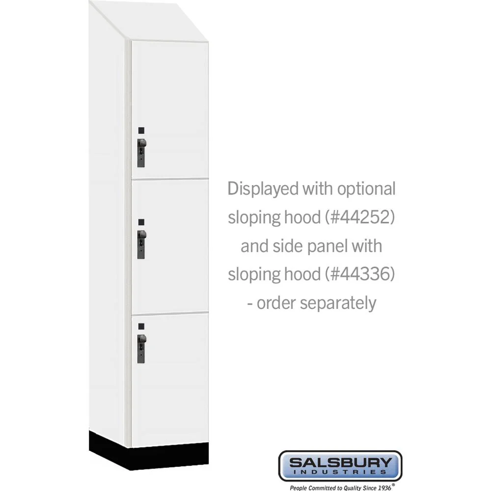 15" Wide Premier Wood Locker - Triple Tier-1 Wide - 6 Feet High - 21" Deep by Salsbury - Image 7