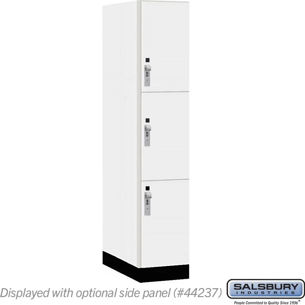 15" Wide Premier Wood Locker - Triple Tier-1 Wide - 6 Feet High - 24" Deep by Salsbury - Image 10