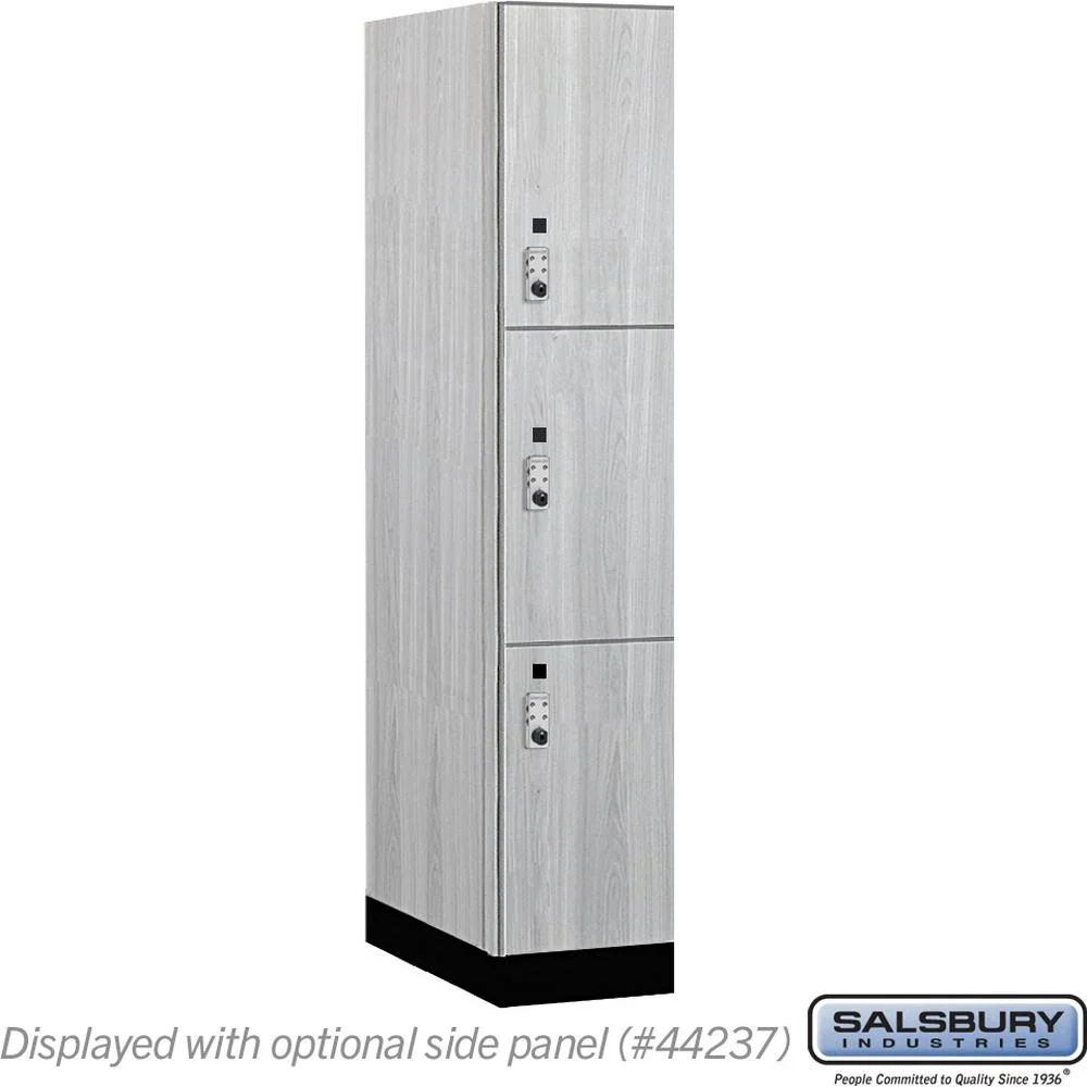 15" Wide Premier Wood Locker - Triple Tier-1 Wide - 6 Feet High - 24" Deep by Salsbury - Image 30