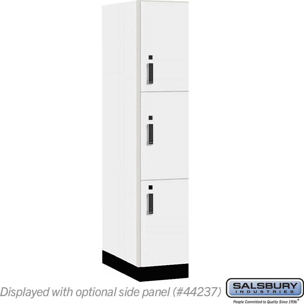 15" Wide Premier Wood Locker - Triple Tier-1 Wide - 6 Feet High - 24" Deep by Salsbury - Image 8