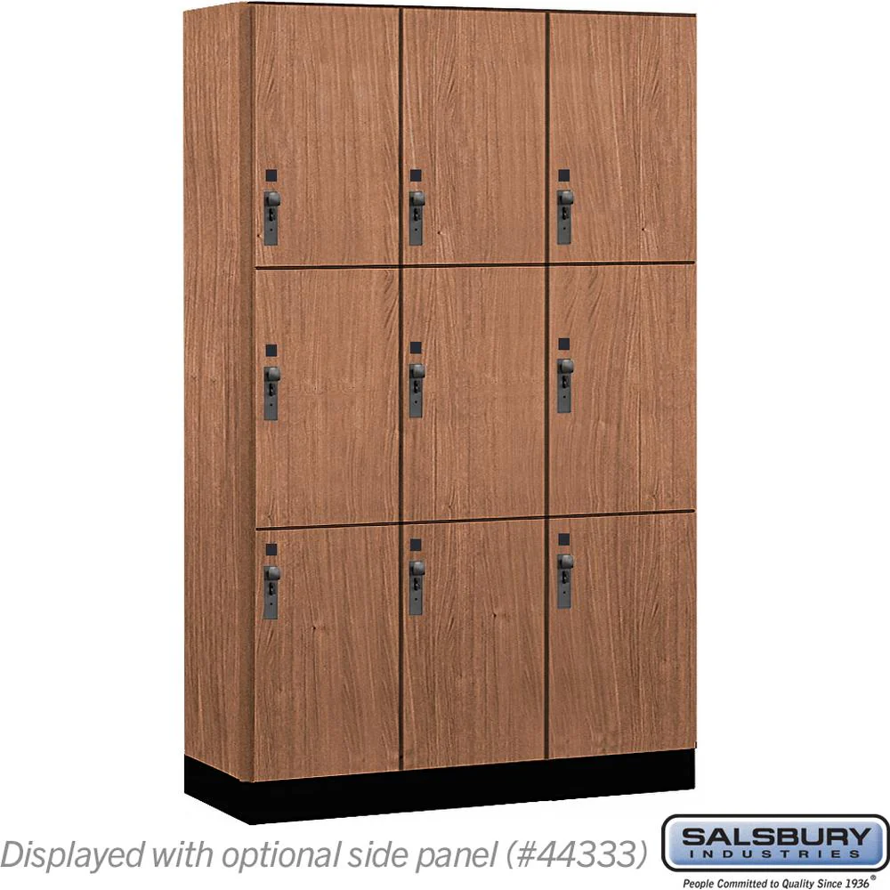 15" Wide Premier Wood Locker - Triple Tier-3 Wide - 6 Feet High - 18" Deep by Salsbury - Image 19