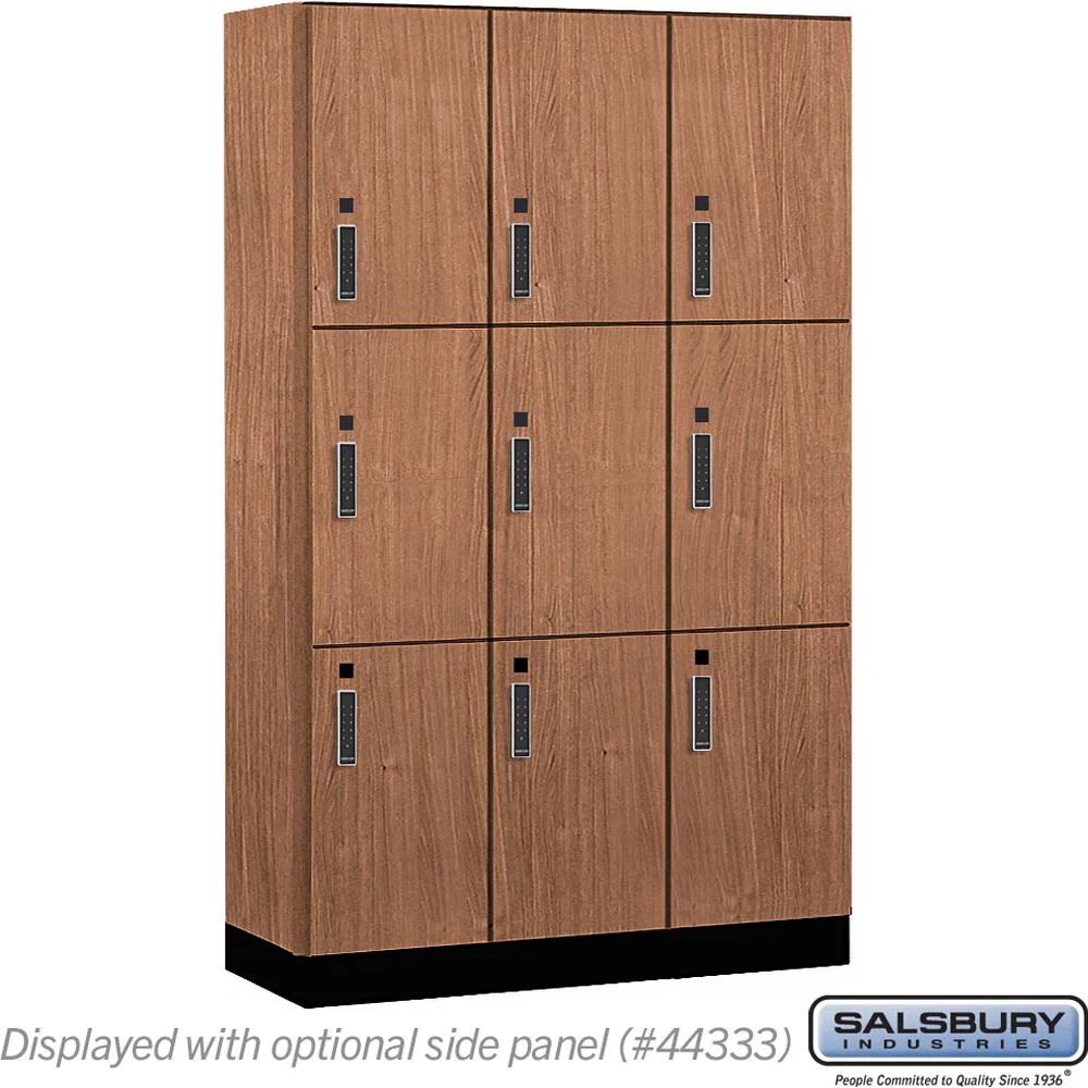 15" Wide Premier Wood Locker - Triple Tier-3 Wide - 6 Feet High - 18" Deep by Salsbury - Image 20